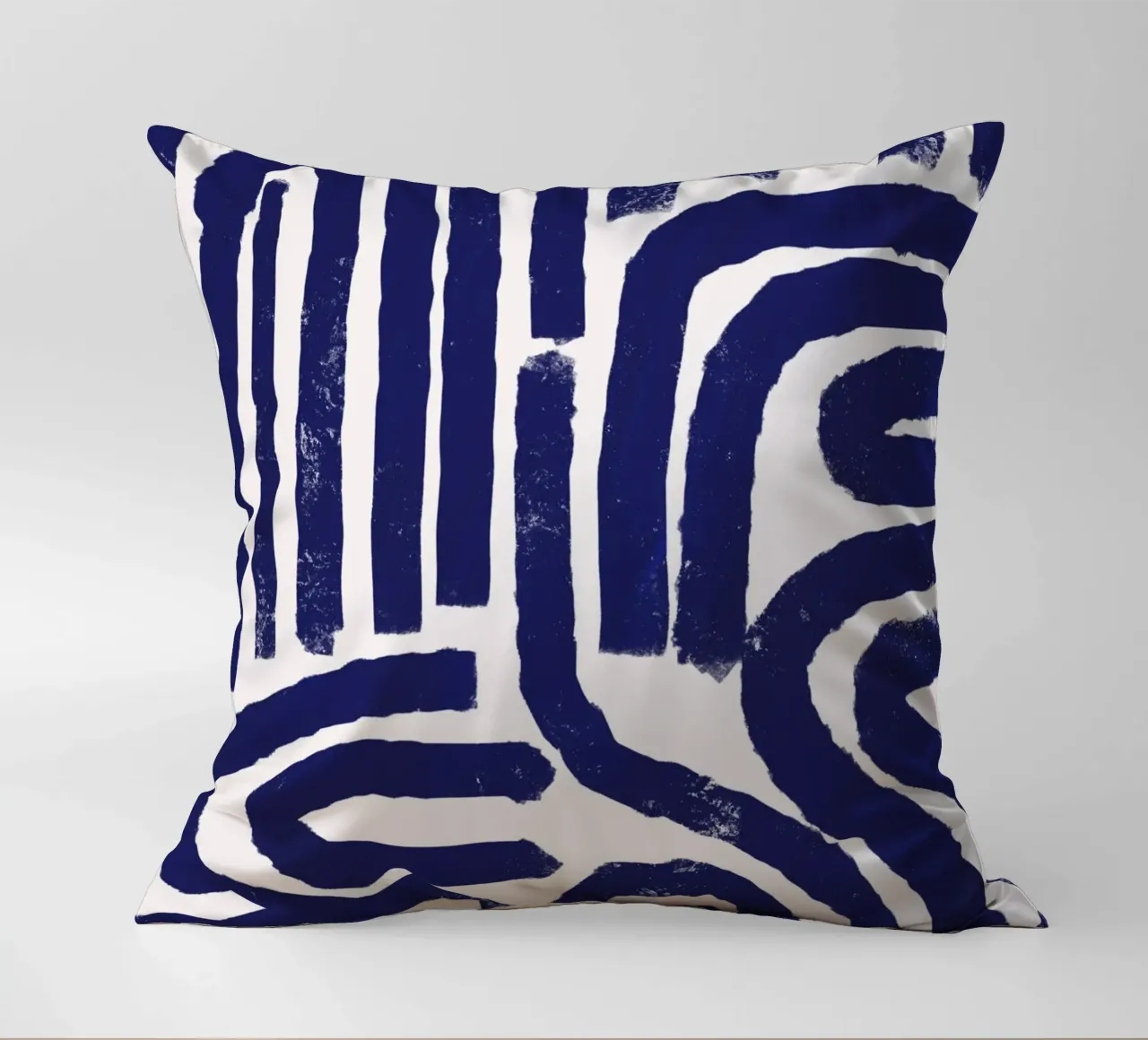 Modello a linee arrugginite cuscino da Little Dean