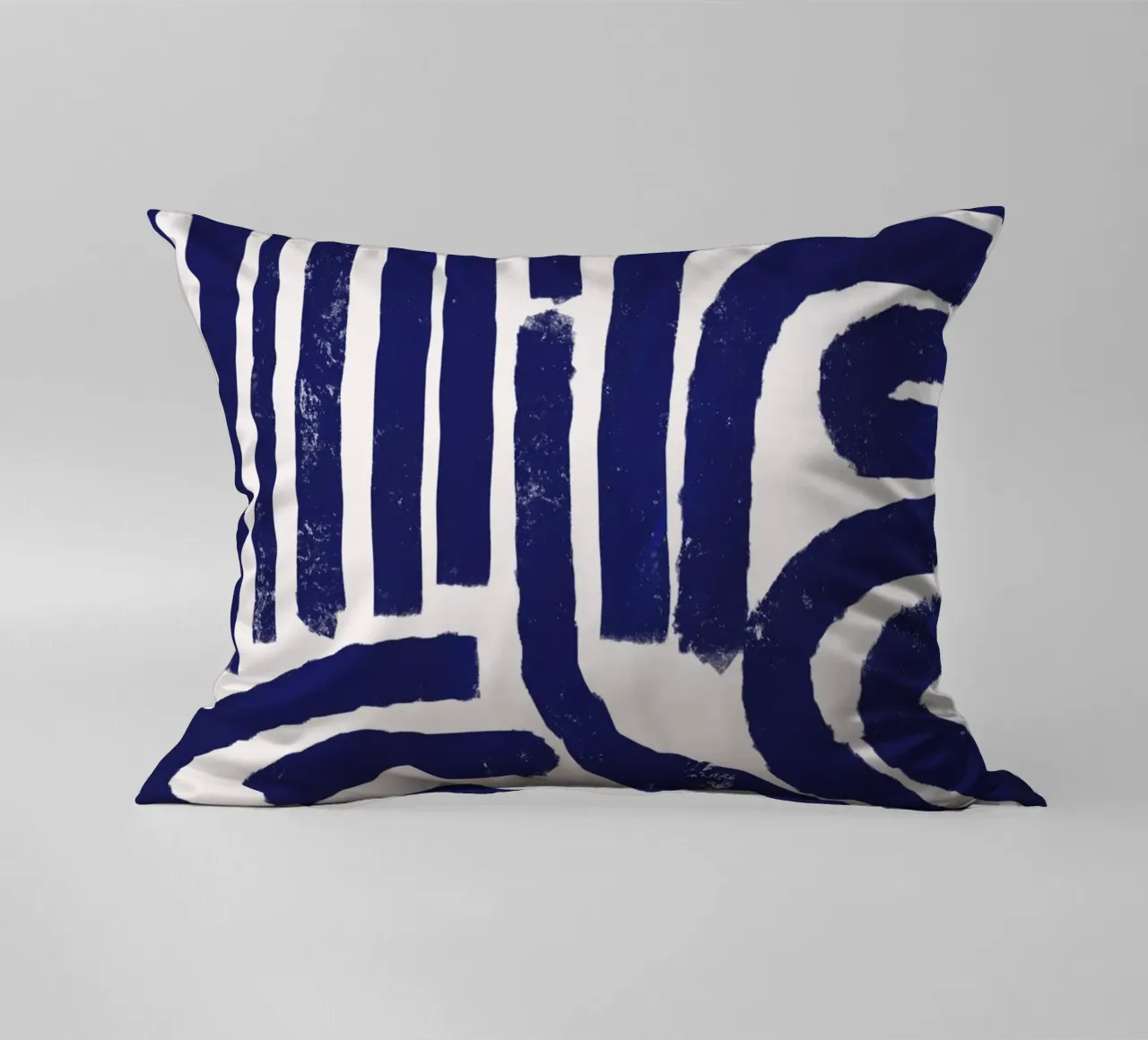 Modello a linee arrugginite cuscino da Little Dean