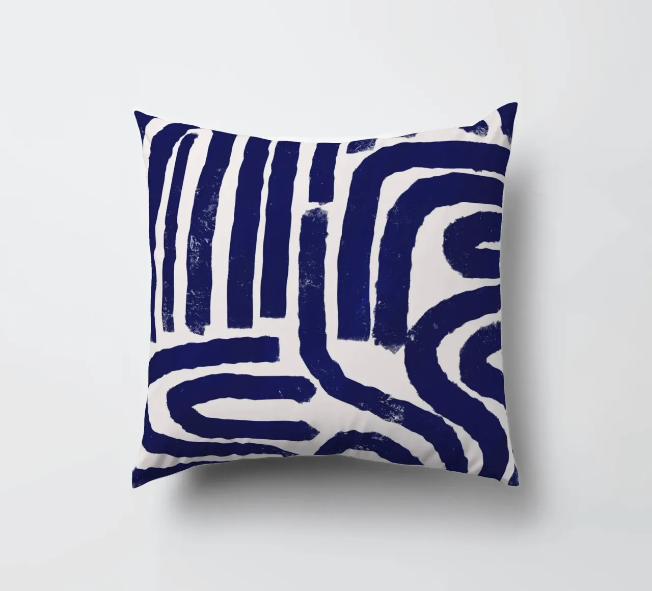 Modello a linee arrugginite cuscino da Little Dean