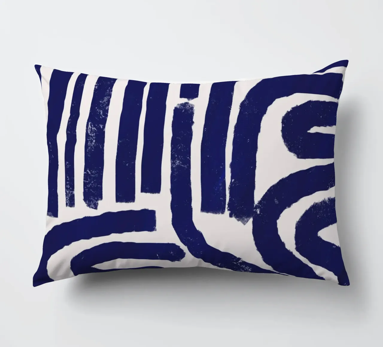 Modello a linee arrugginite cuscino da Little Dean