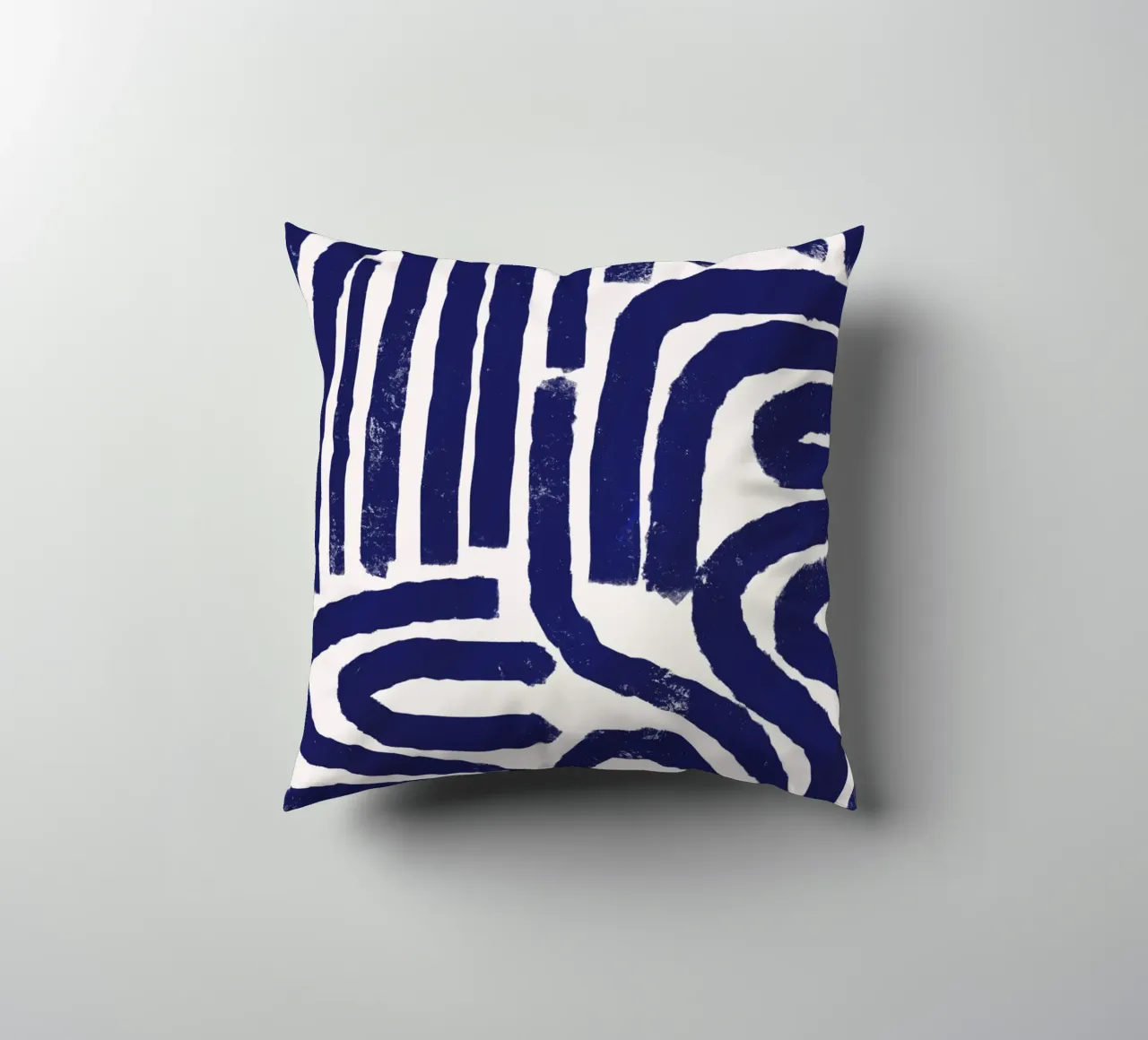 Modello a linee arrugginite cuscino da Little Dean