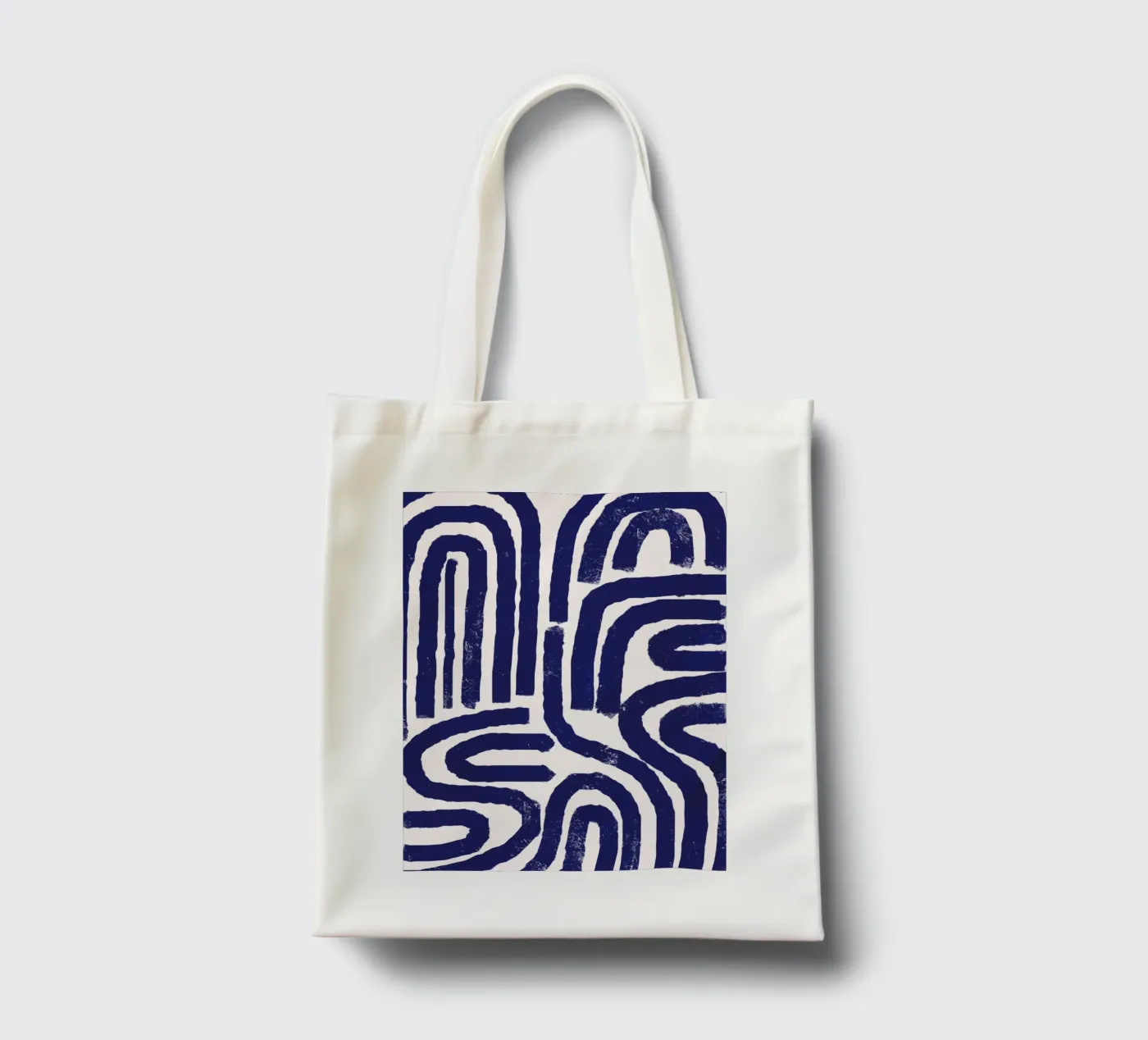 Rusty line pattern tote bag by Little Dean