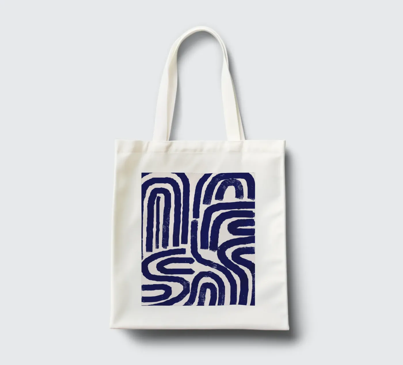 Rusty line pattern tote bag by Little Dean
