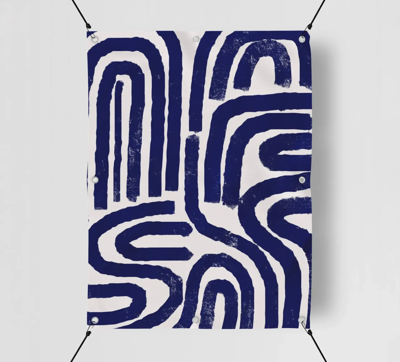 Modello a linee arrugginite telo in pvc da Little Dean