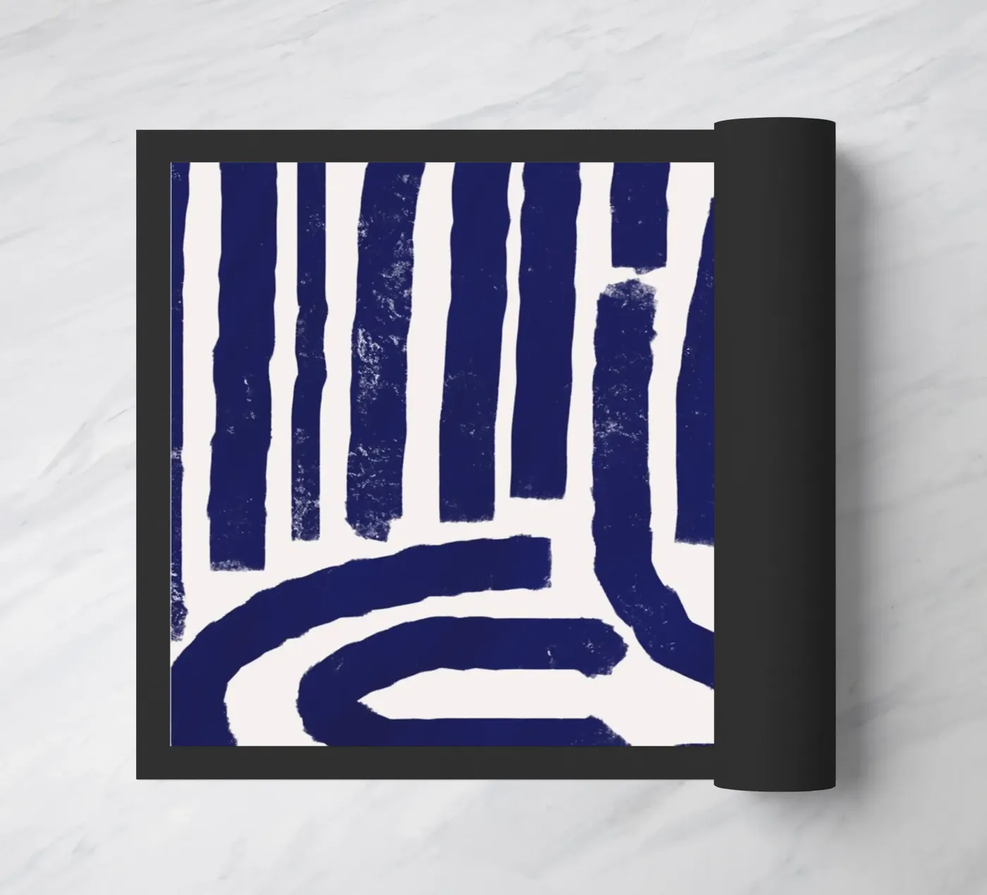 Rostiges Linienmuster Fußmatte von Little Dean