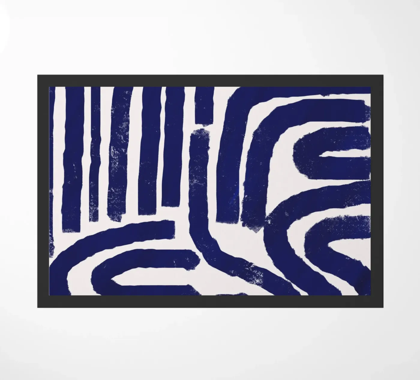 Rostiges Linienmuster Fußmatte von Little Dean