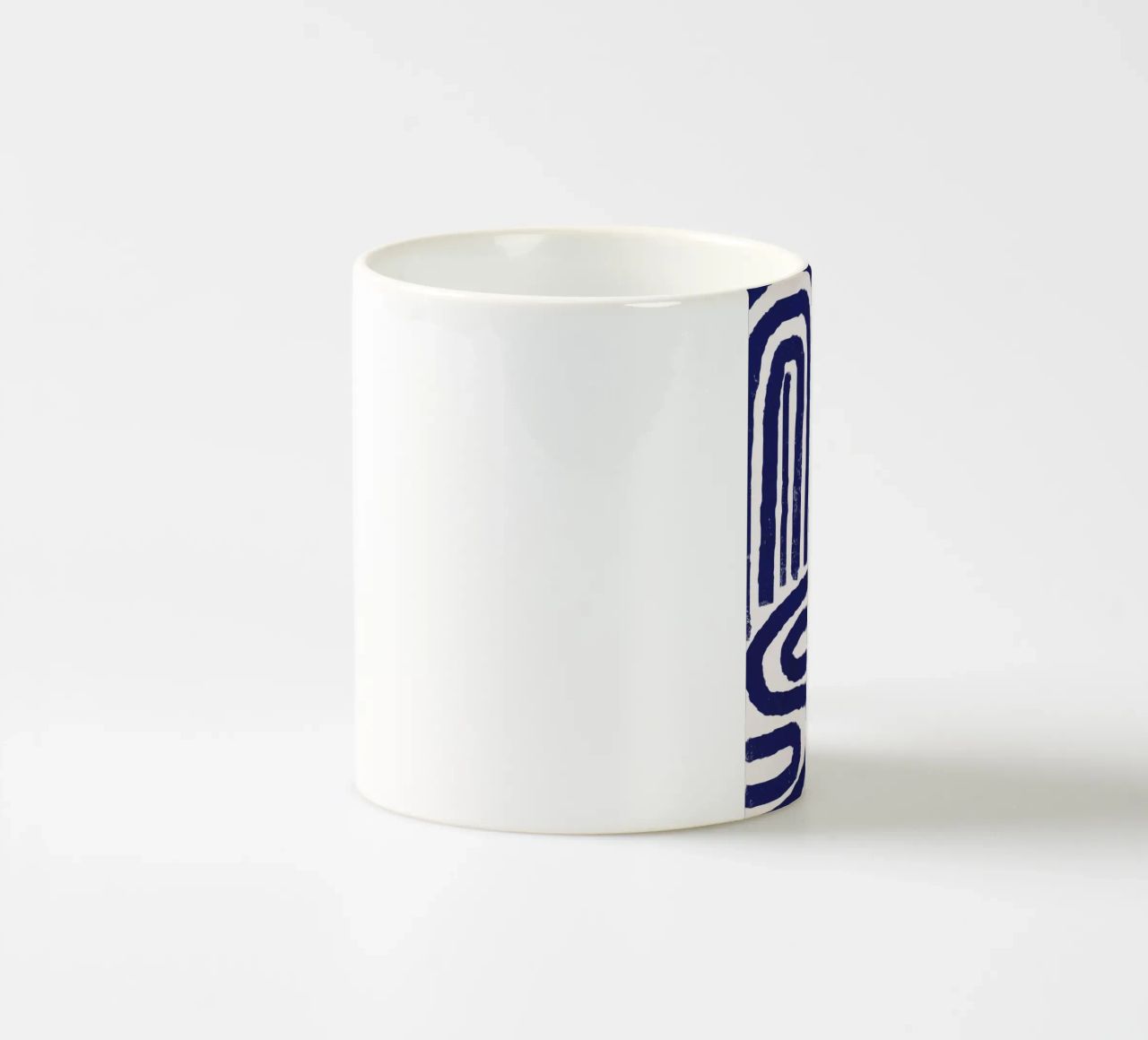 Modello a linee arrugginite tazza in ceramica da Little Dean