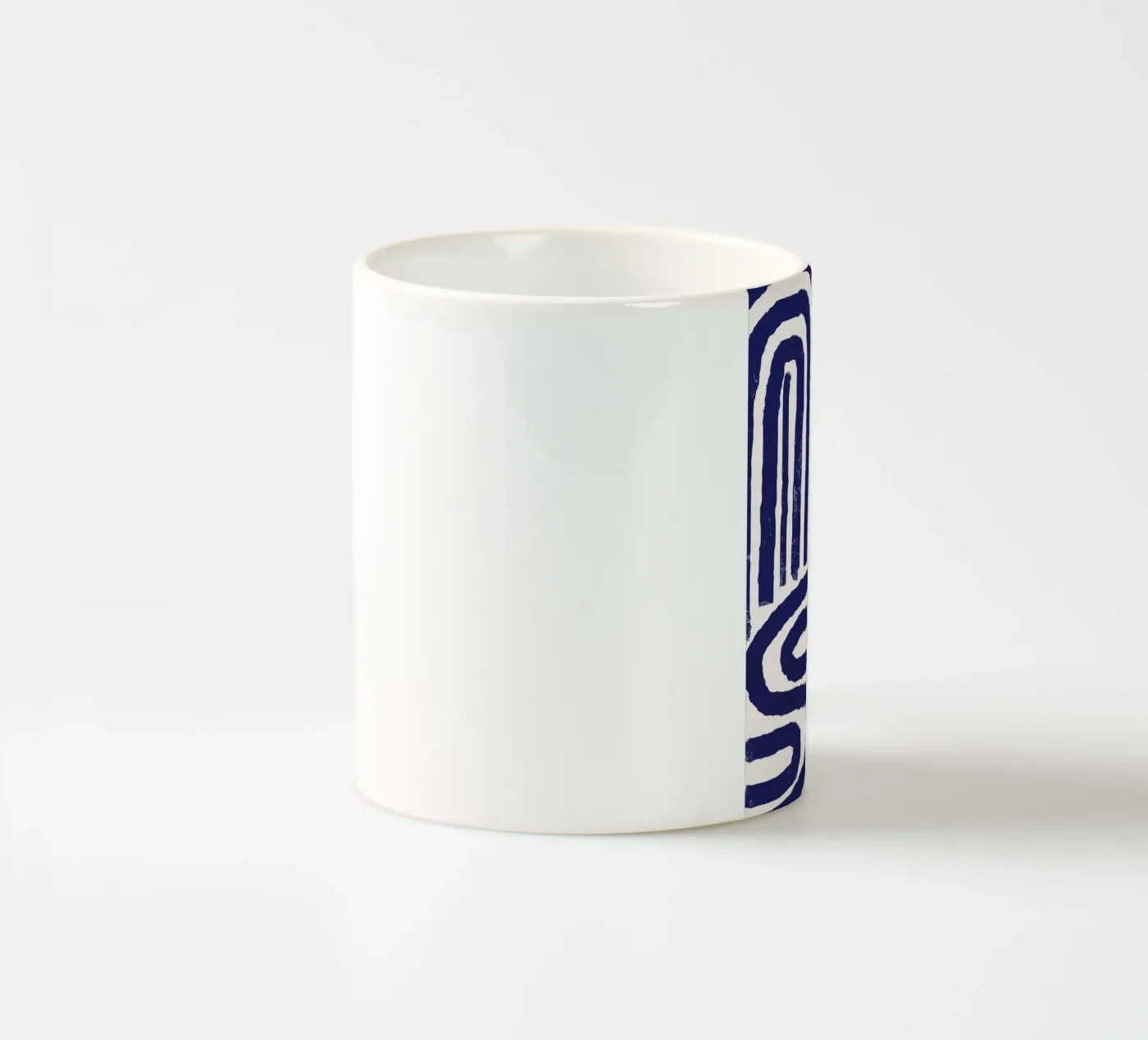Rusty line pattern ceramic mug by Little Dean
