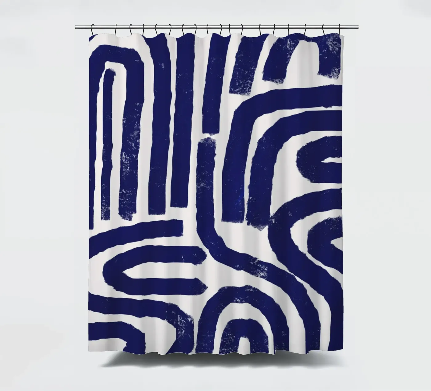 Rusty line pattern Duschvorhang von Little Dean