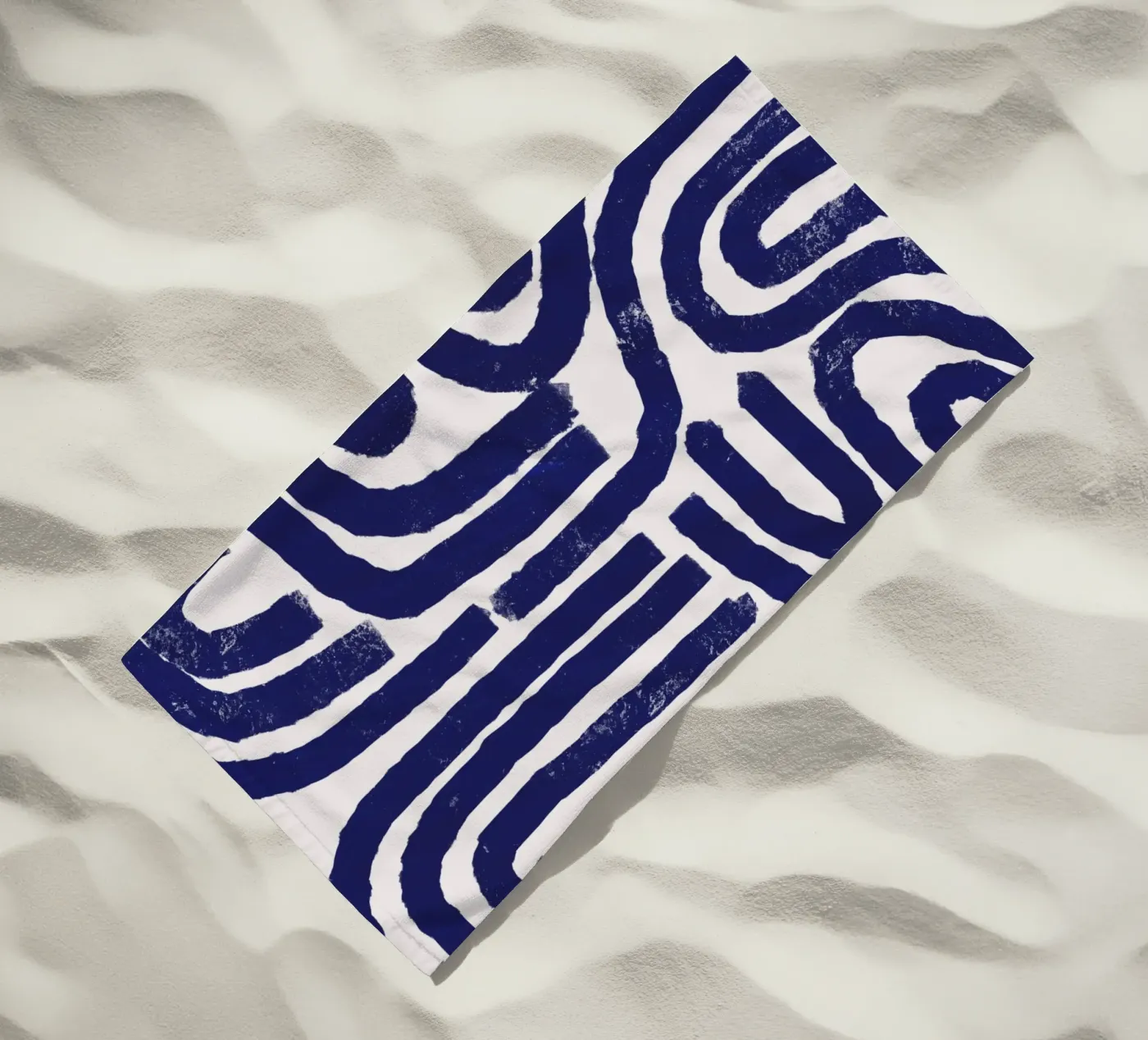 Rusty line pattern strandhanddoek van Little Dean