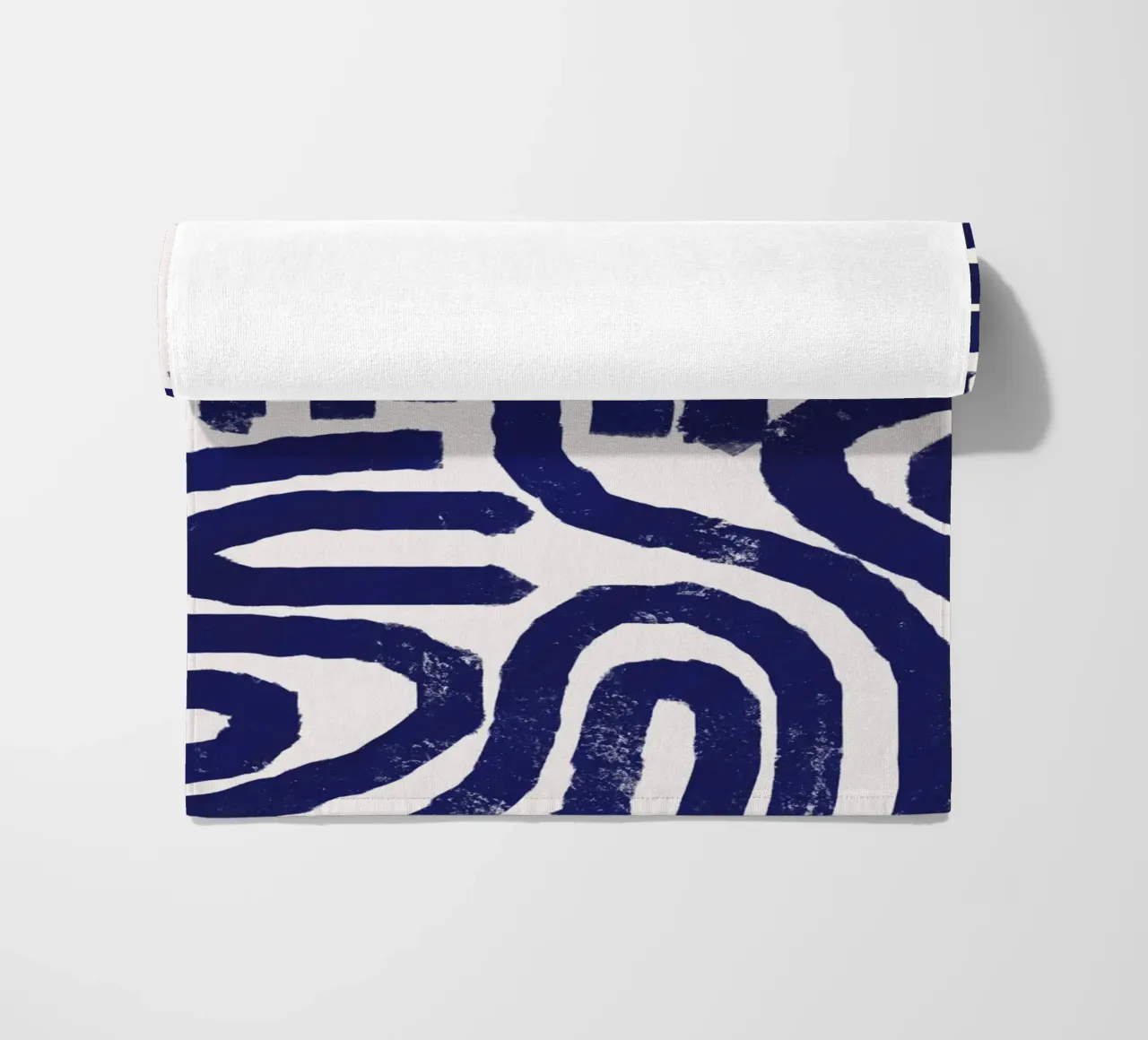 Modello a linee arrugginite telo mare da Little Dean