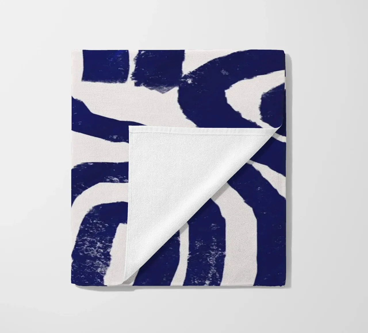 Modello a linee arrugginite telo mare da Little Dean