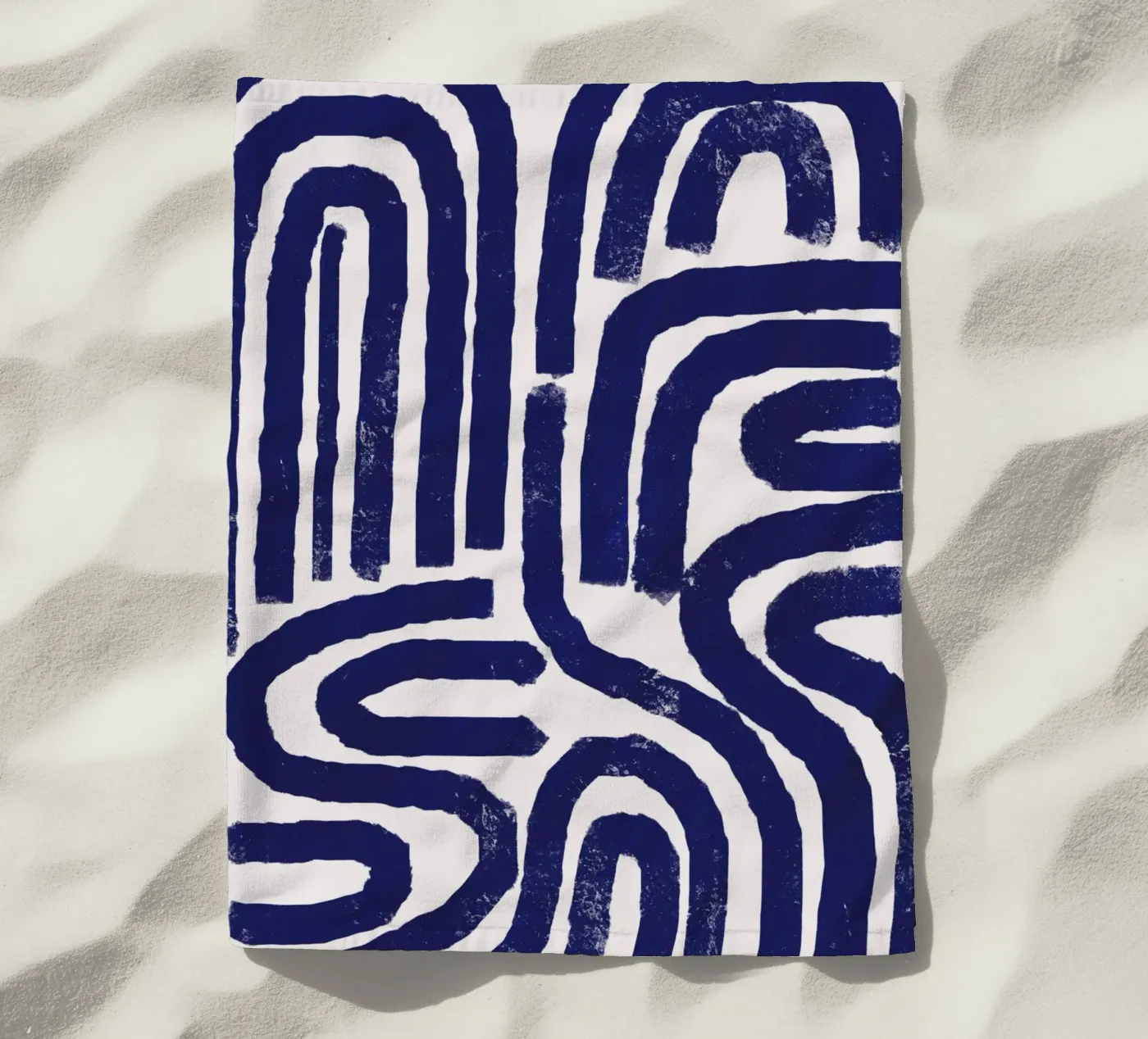 Rusty line pattern strandhanddoek van Little Dean
