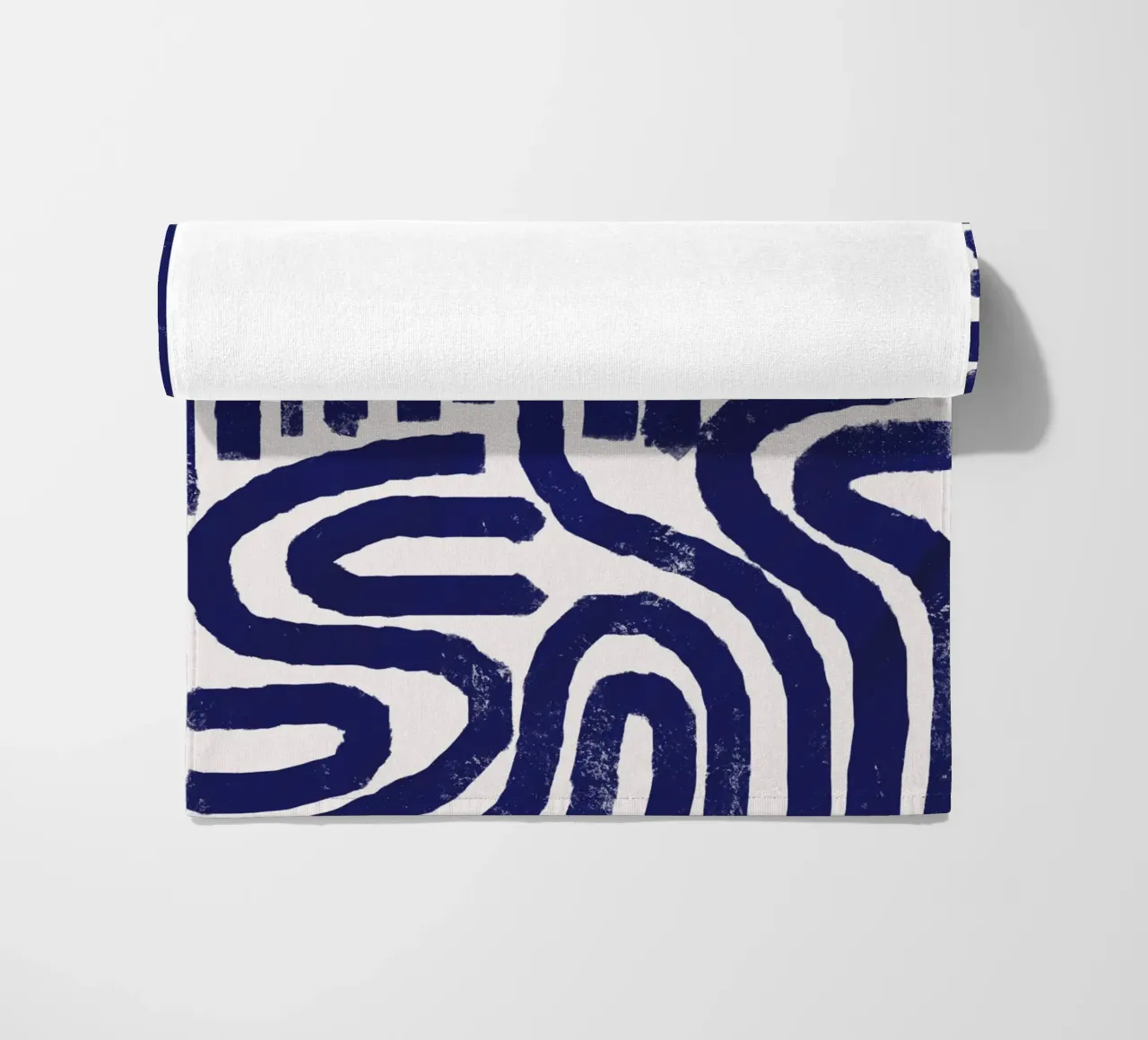 Modello a linee arrugginite telo mare da Little Dean