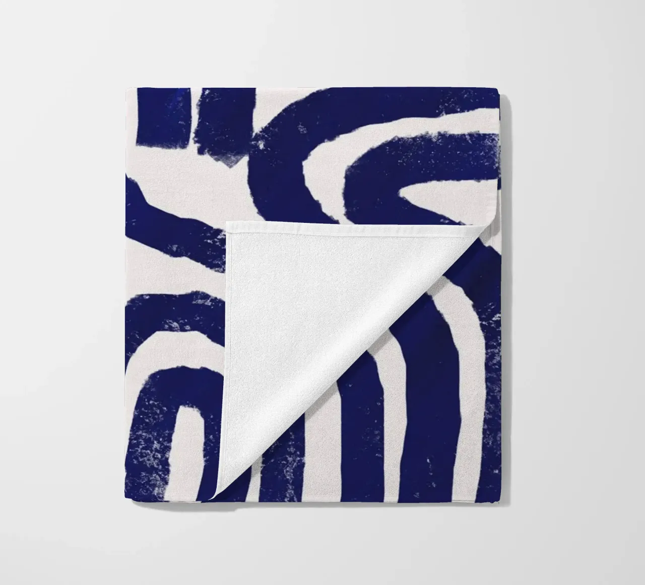 Modello a linee arrugginite telo mare da Little Dean