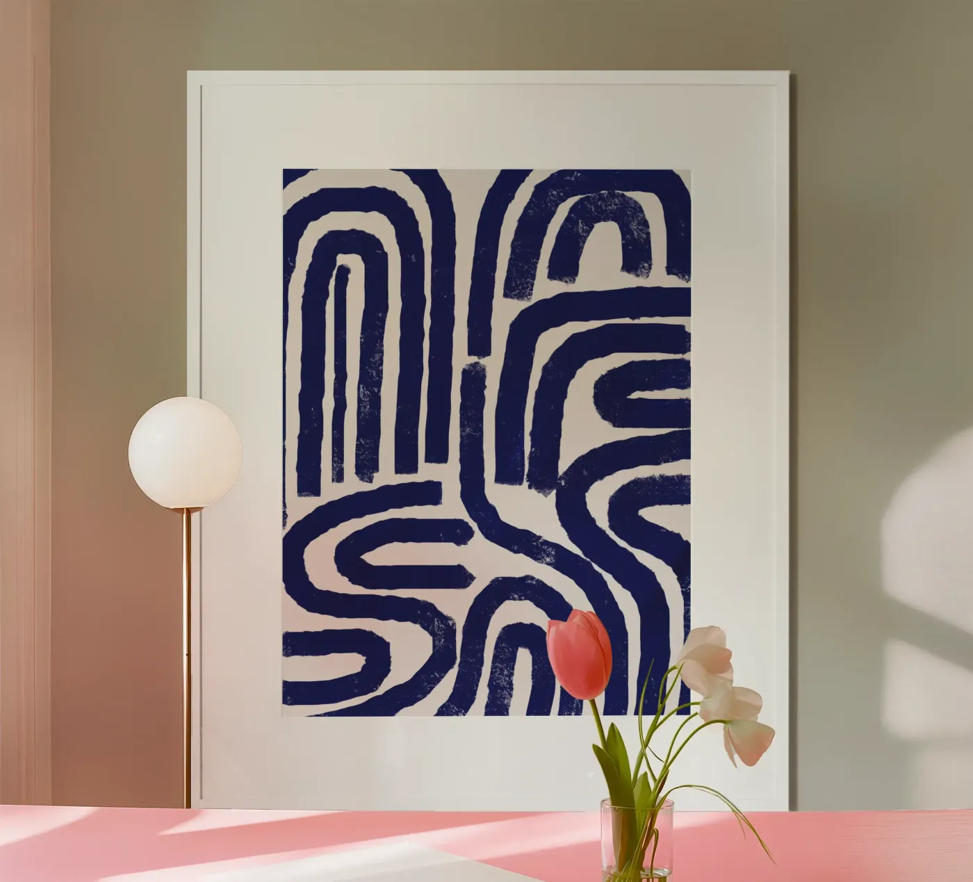 Rusty line pattern poster by Little Dean