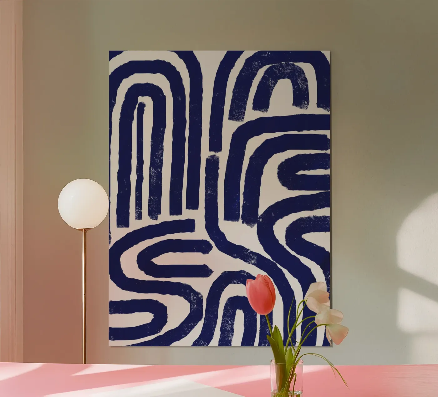 Rusty line pattern poster by Little Dean