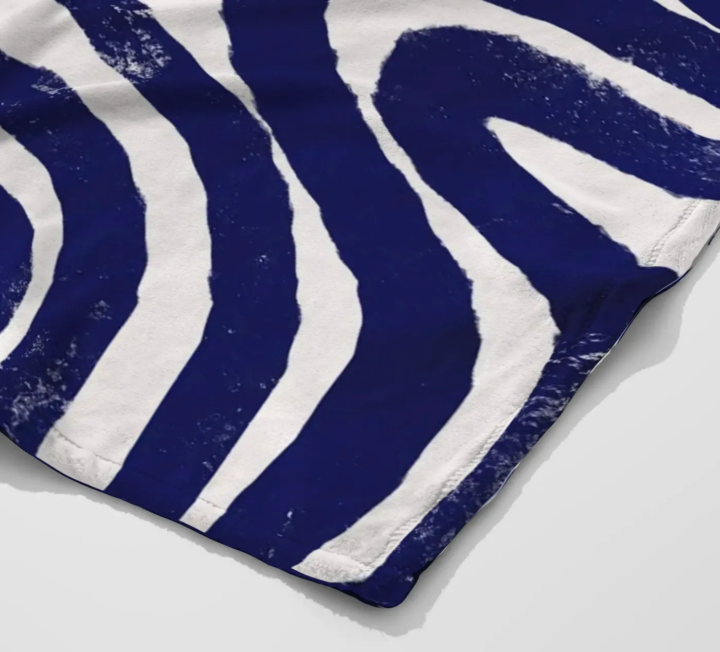 Rusty line pattern fleece blanket by Little Dean