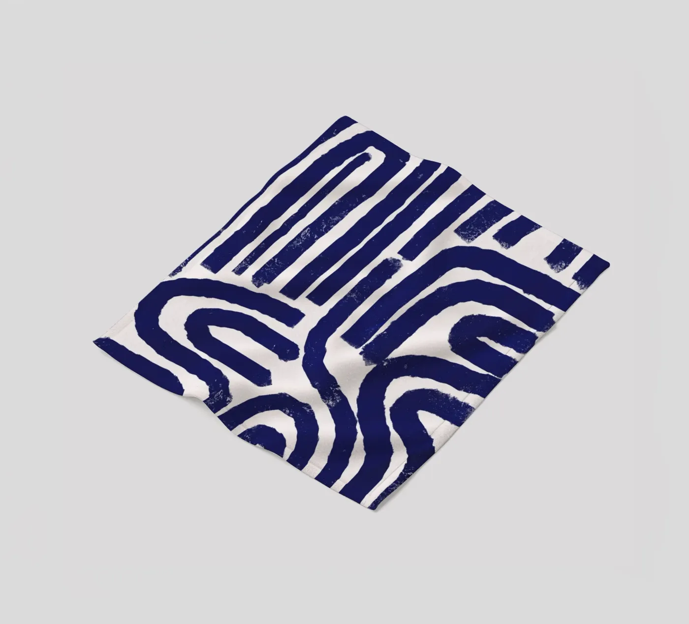 Modello a linee arrugginite coperta in pile da Little Dean