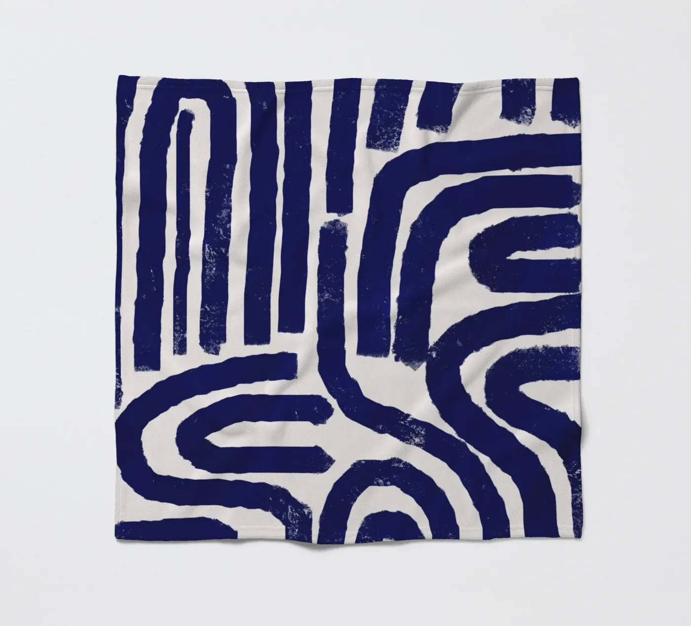 Modello a linee arrugginite coperta in pile da Little Dean