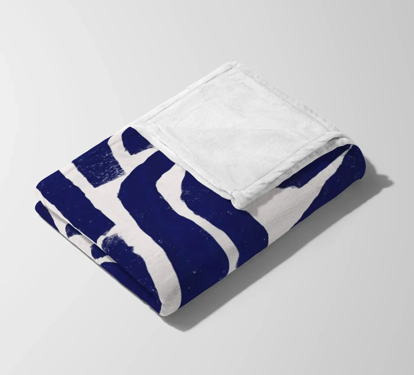 Rusty line pattern fleece blanket by Little Dean