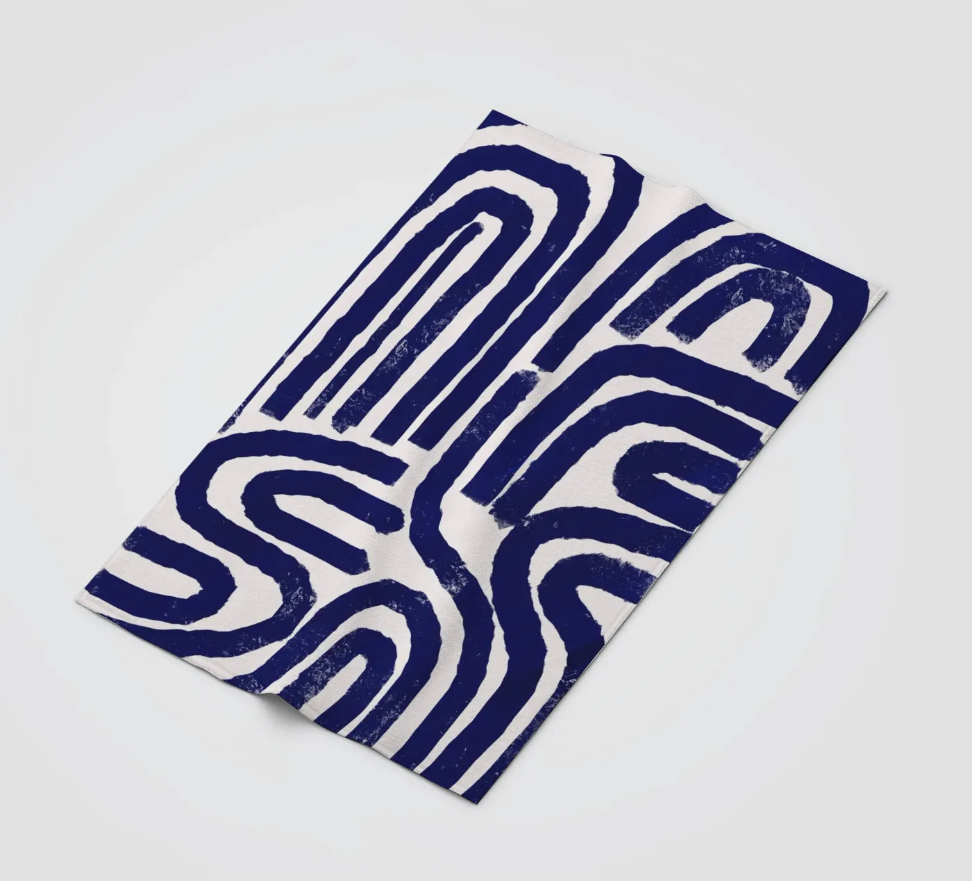 Rusty line pattern fleece blanket by Little Dean