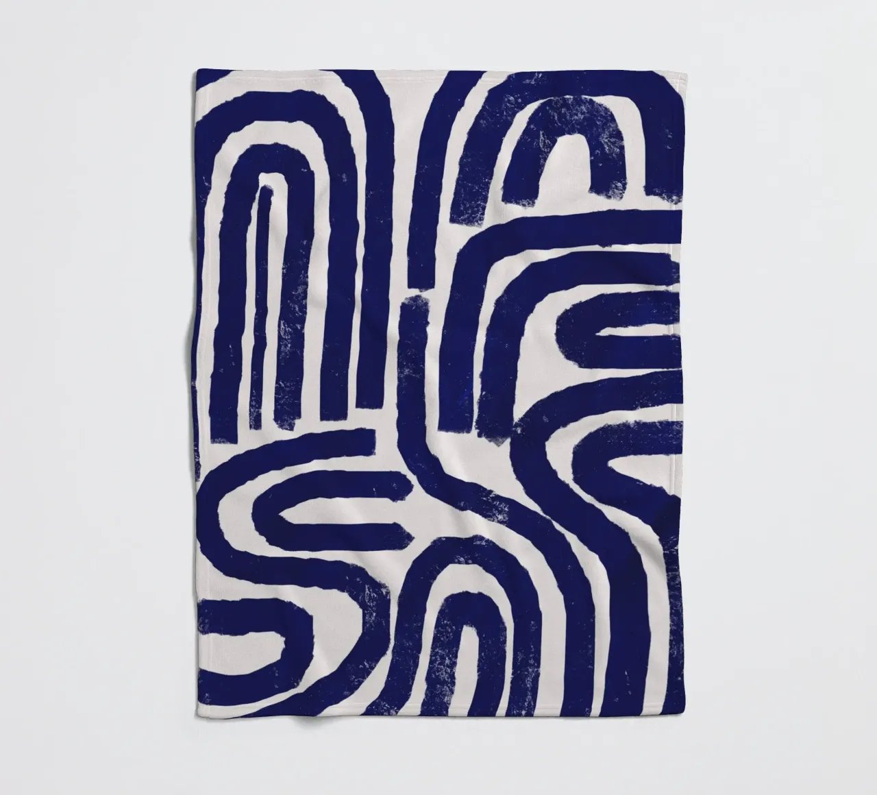 Modello a linee arrugginite coperta in pile da Little Dean