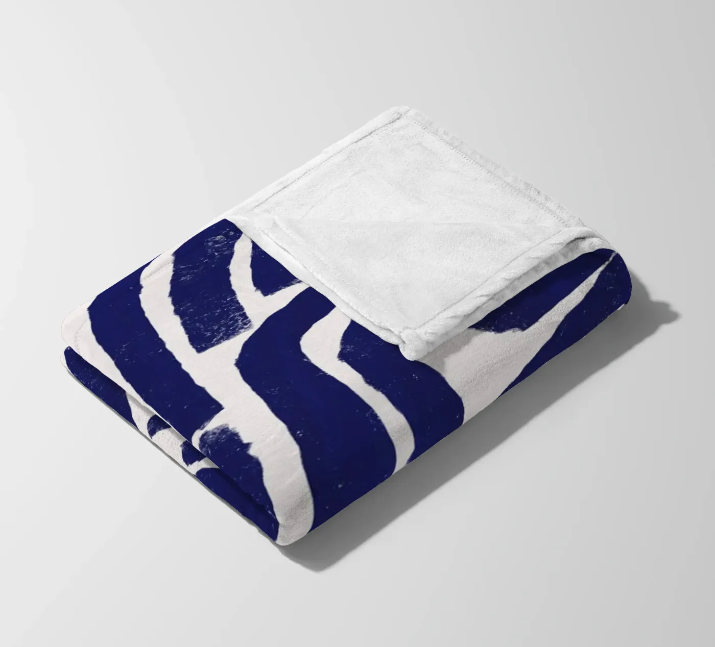 Rusty line pattern fleece blanket by Little Dean