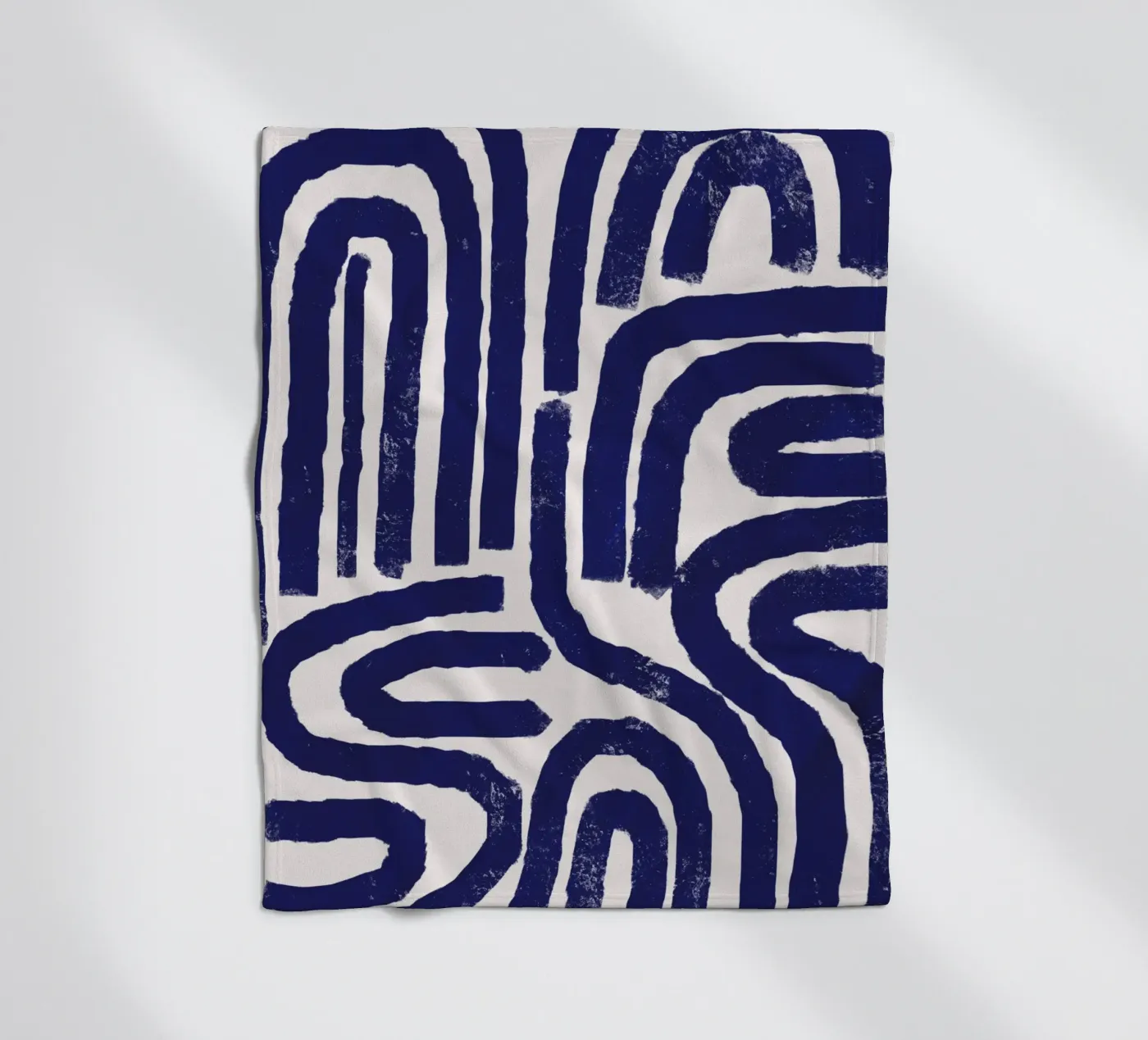 Modello a linee arrugginite coperta in pile da Little Dean