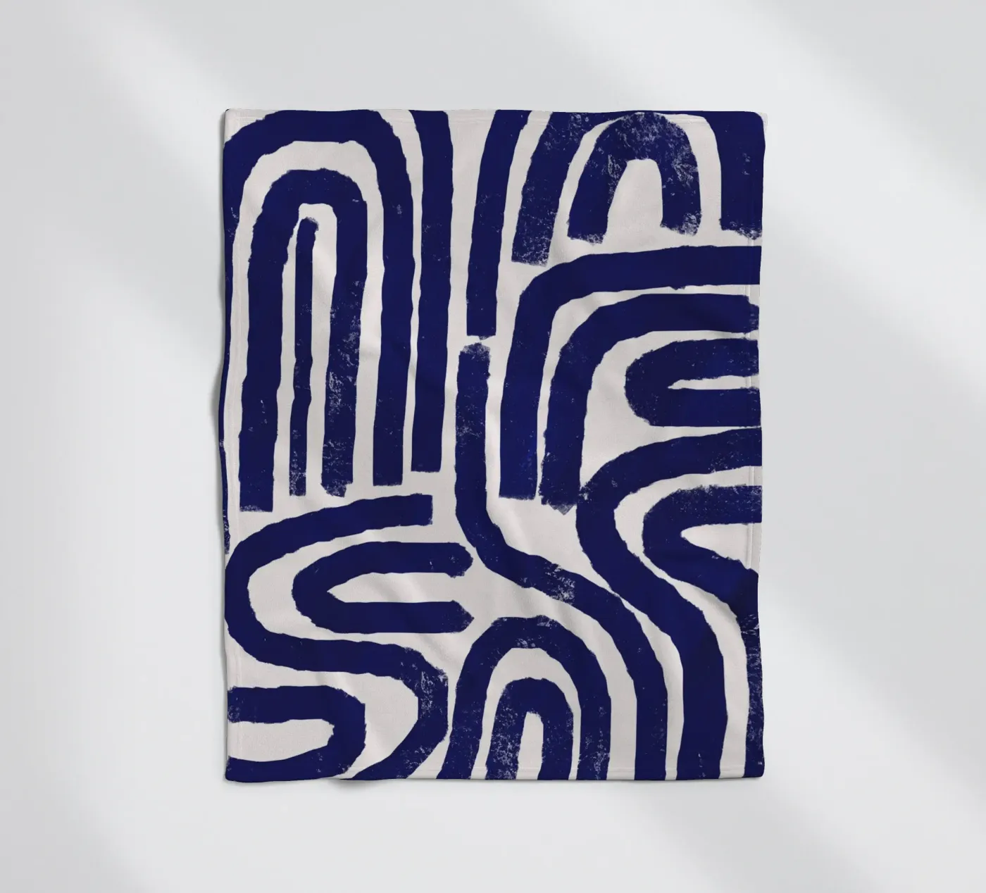 Rusty line pattern fleece blanket by Little Dean