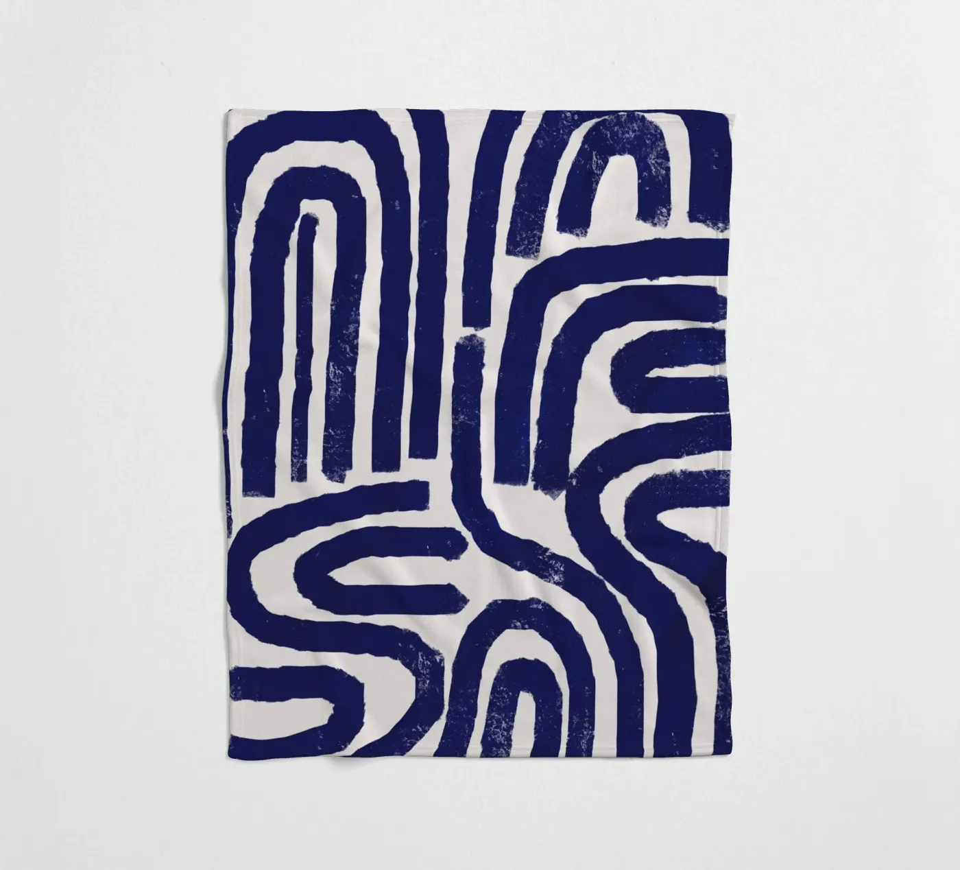 Rusty line pattern fleece blanket by Little Dean