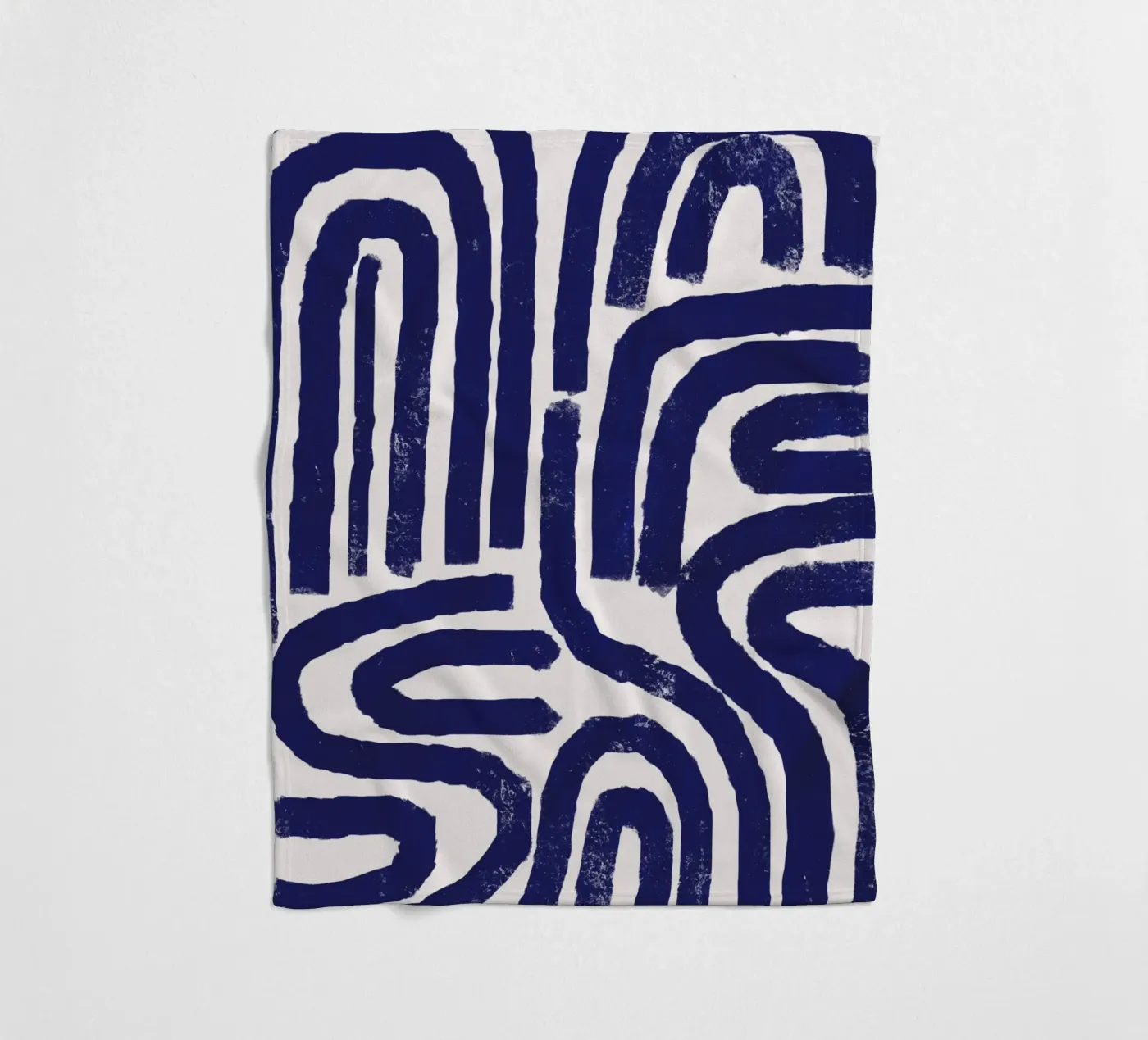 Modello a linee arrugginite coperta in pile da Little Dean