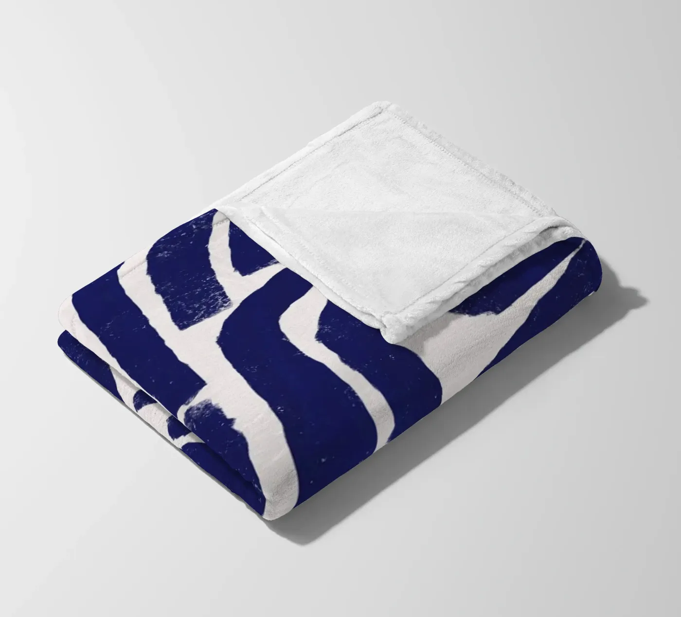 Modello a linee arrugginite coperta in pile da Little Dean