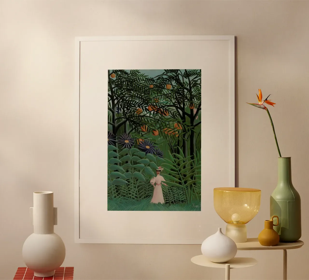 Rousseau - Woman Walking in an Exotic Forest poster da ARTOTHEK