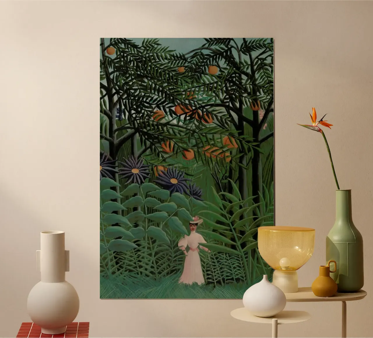 Rousseau - Woman Walking in an Exotic Forest poster da ARTOTHEK