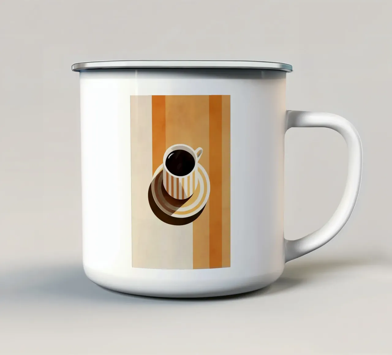 taza de café taza de esmalte de Jonathan R NASH