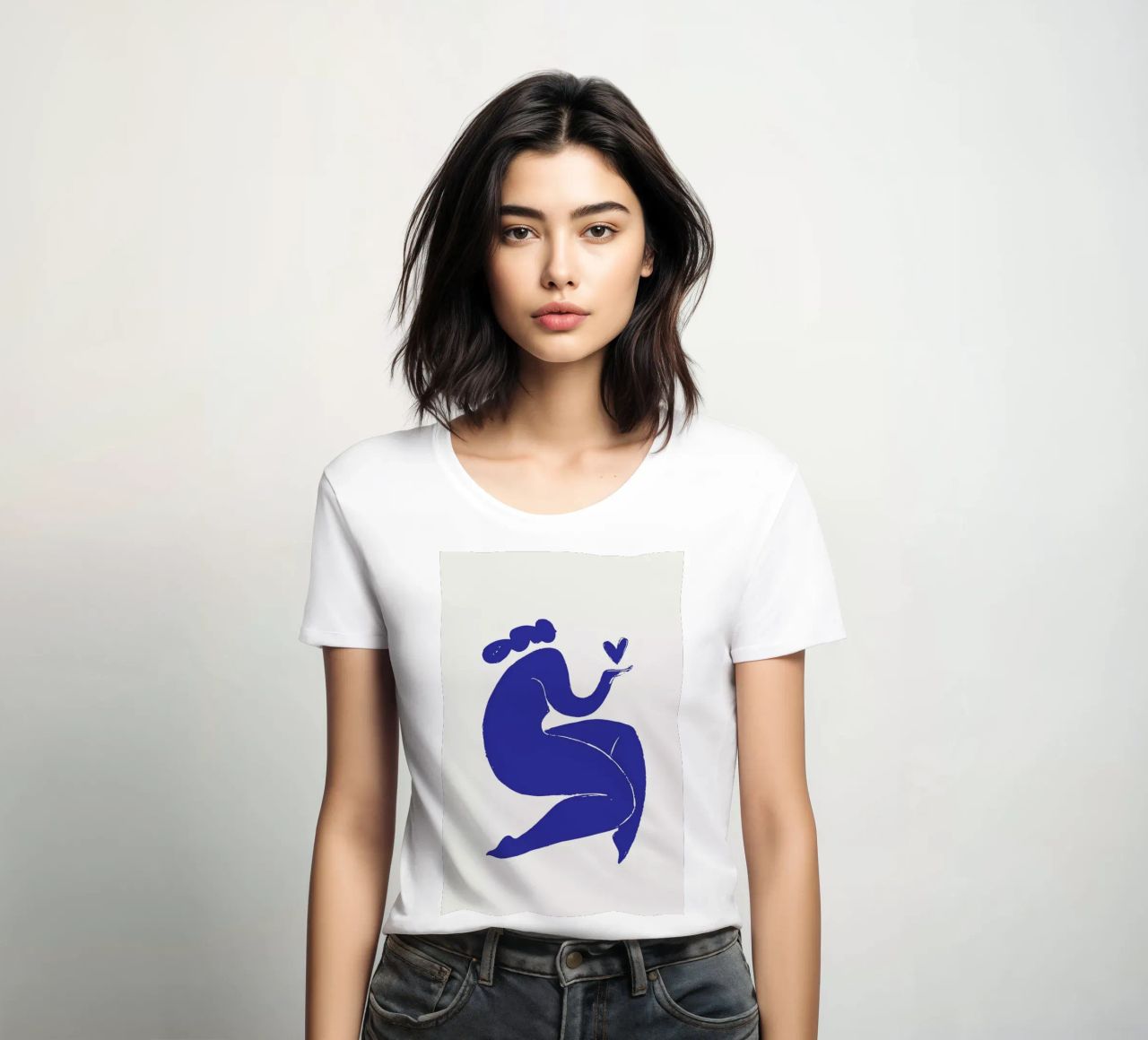 Heart in Hand women's fitted t-shirt by Pure