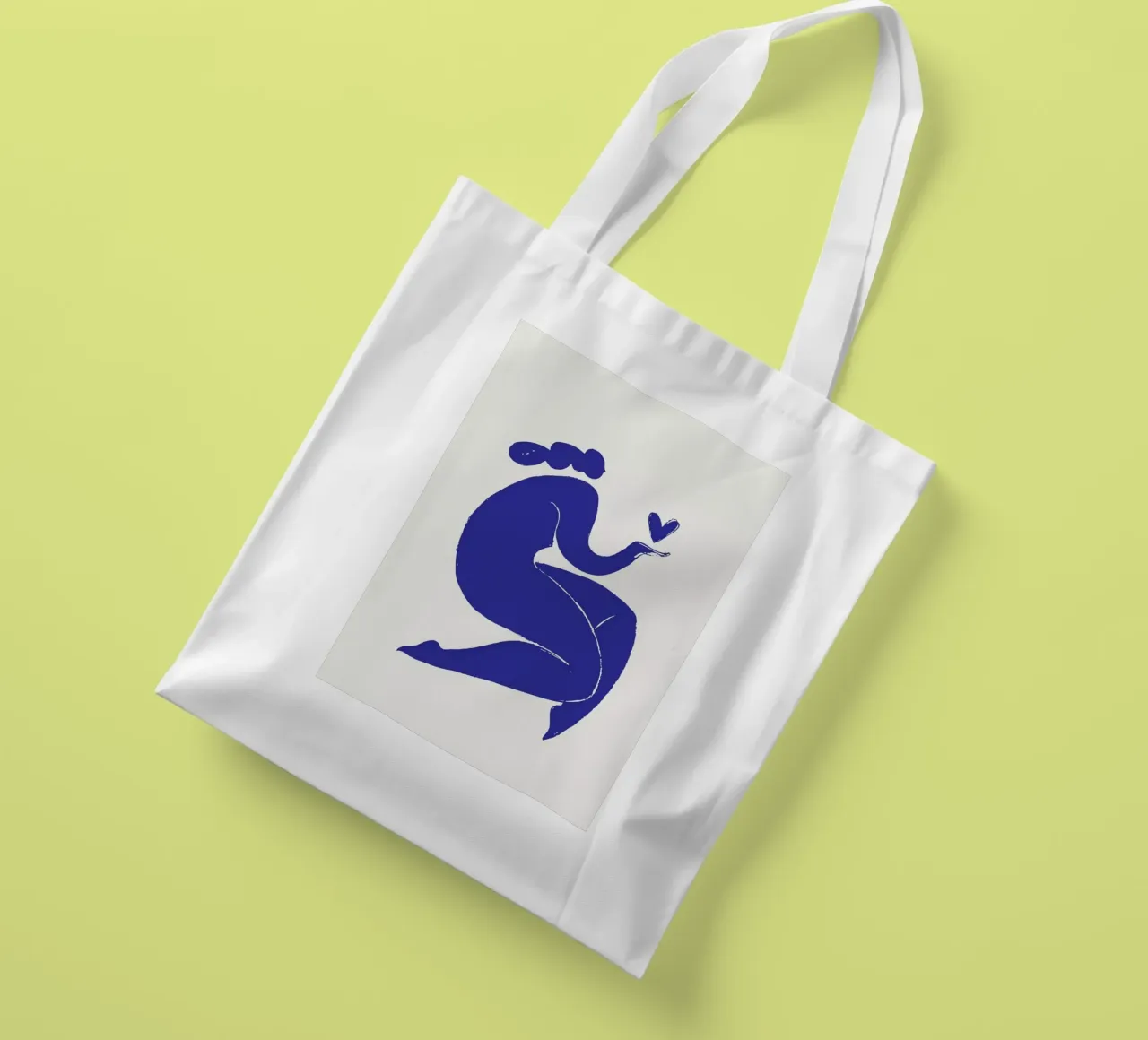Heart in Hand borsa in juta da Pure