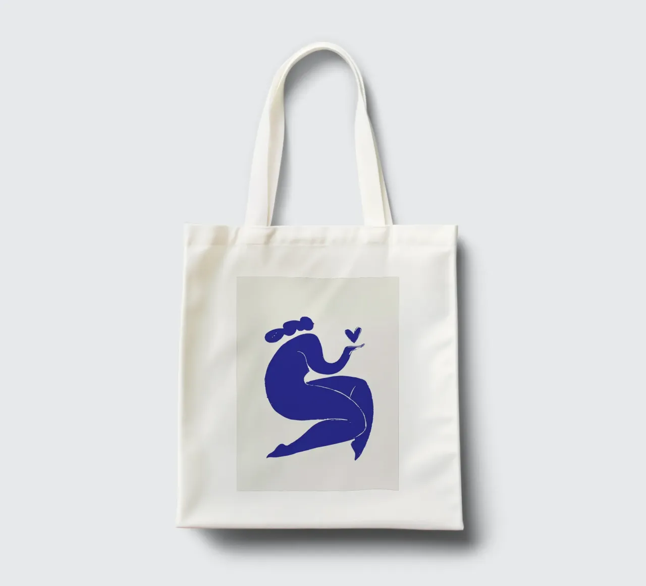 Heart in Hand borsa in juta da Pure