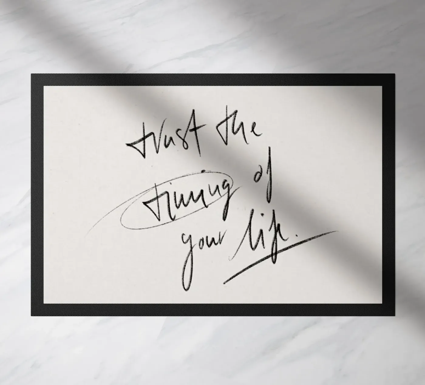 Timing Fußmatte von KRUTH DESIGN