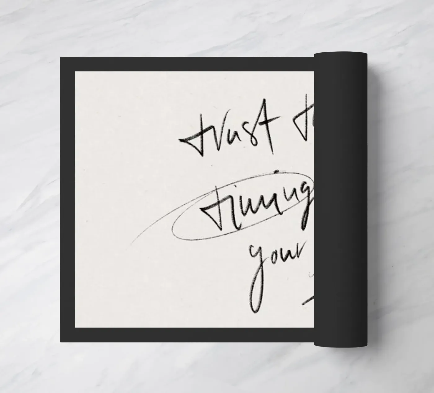 Timing Fußmatte von KRUTH DESIGN