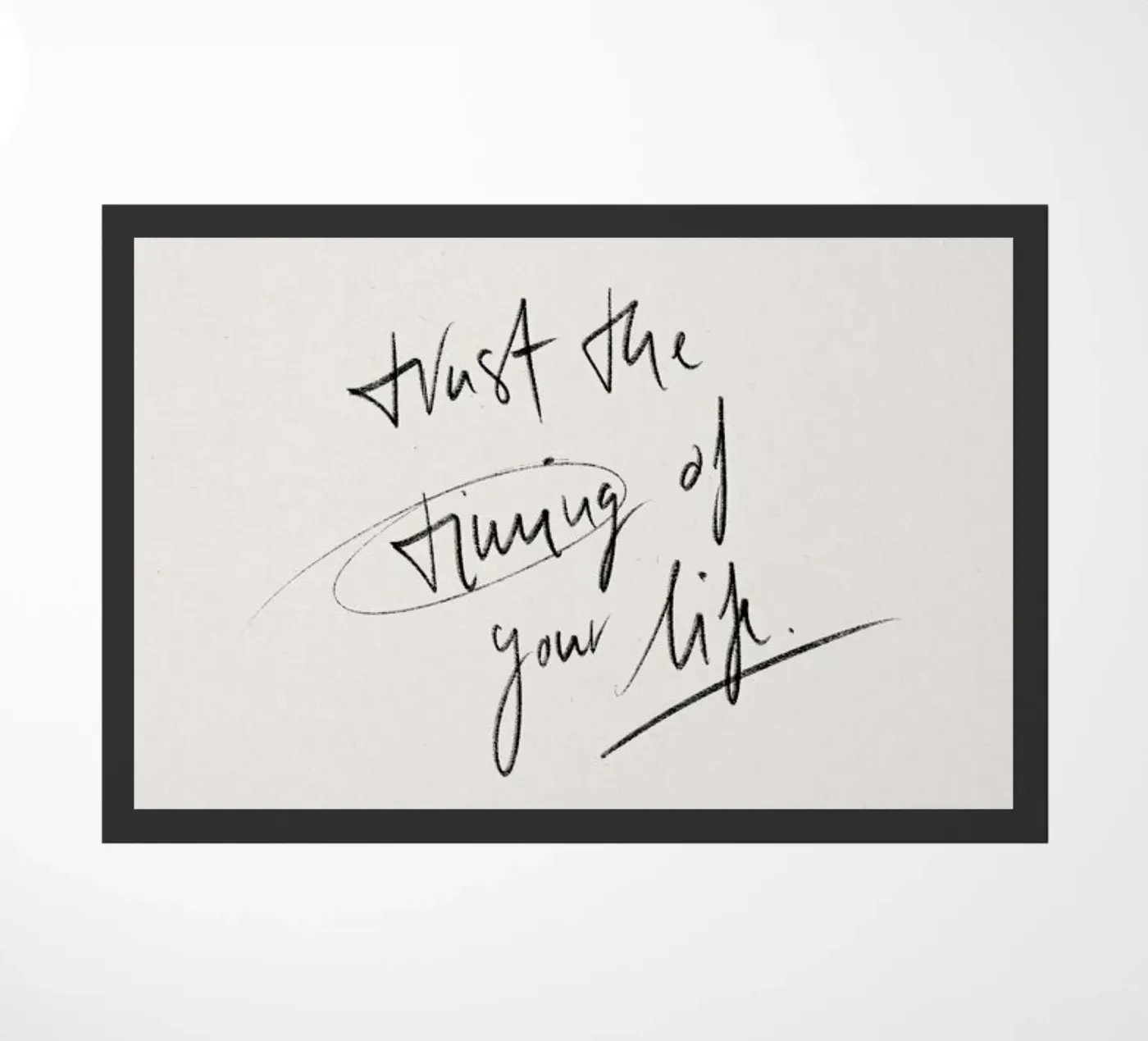 Timing Fußmatte von KRUTH DESIGN