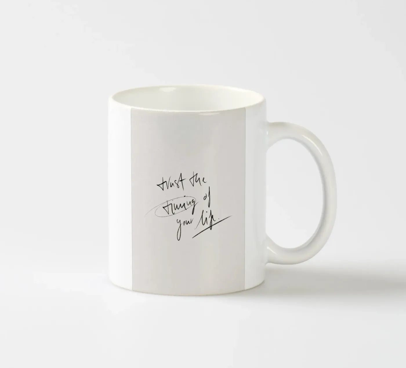 Timing ceramic mug by KRUTH DESIGN