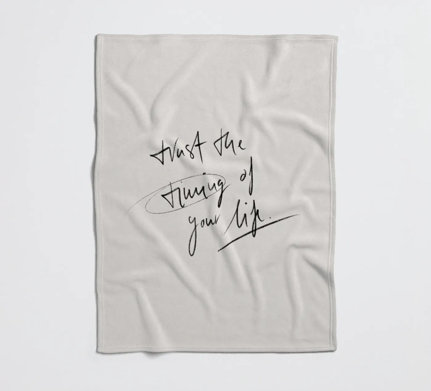 Timing Fleecedecke von KRUTH DESIGN