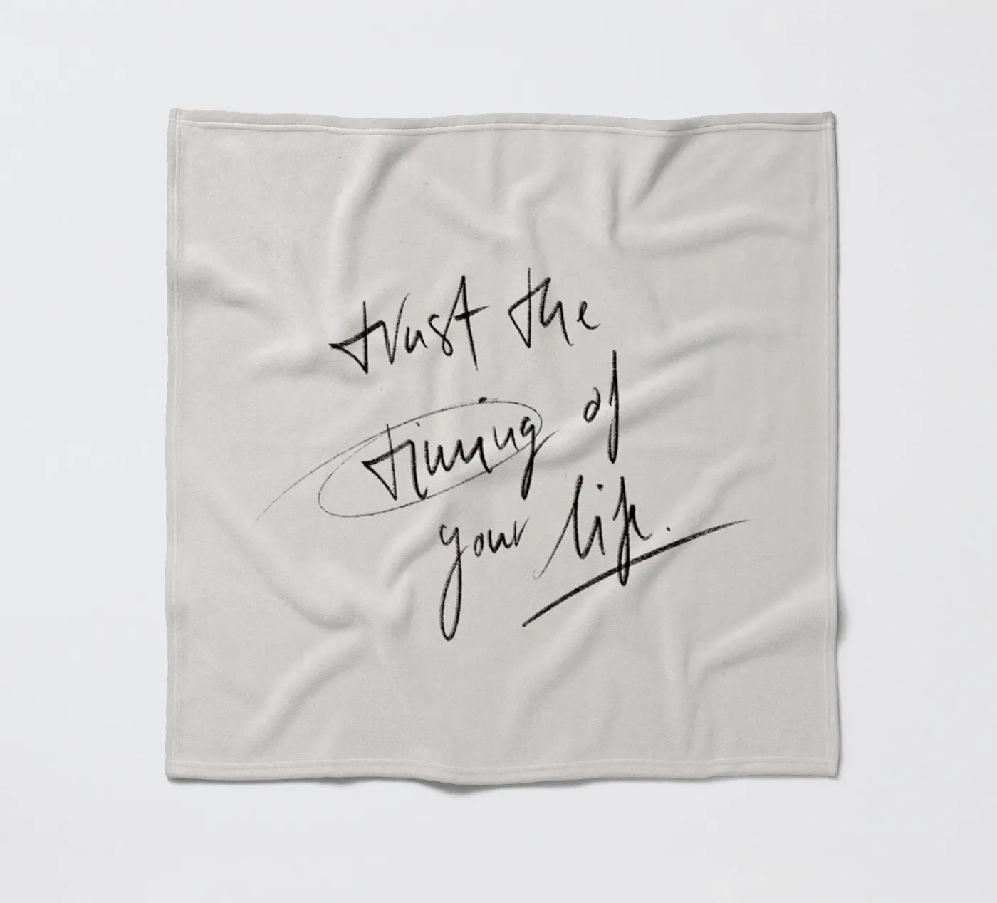 Timing Fleecedecke von KRUTH DESIGN