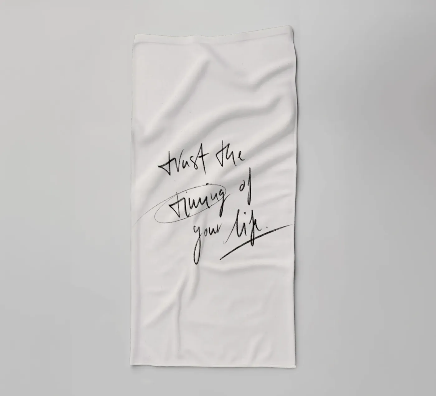 Timing towel by KRUTH DESIGN