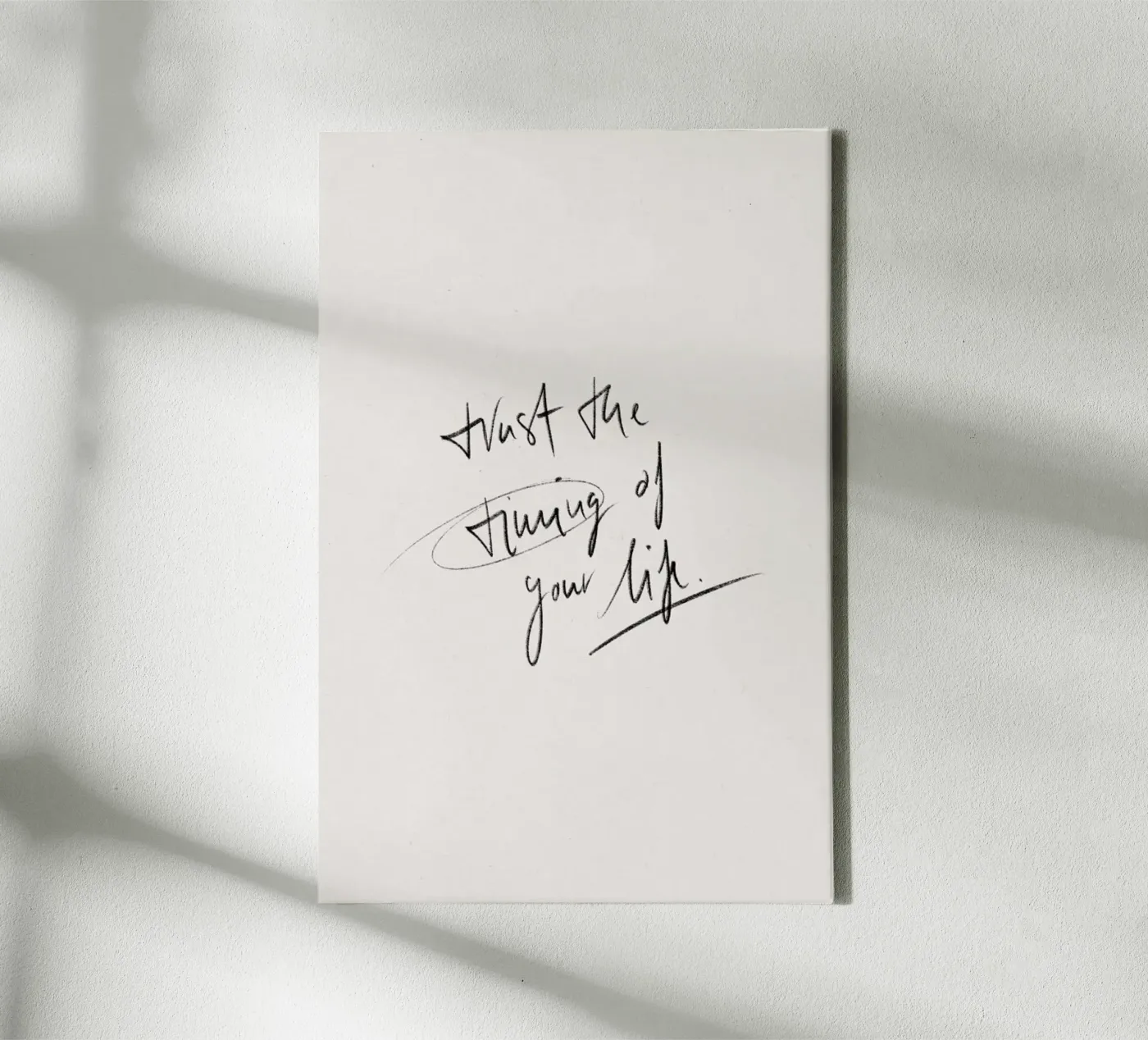 Timing canvas by KRUTH DESIGN