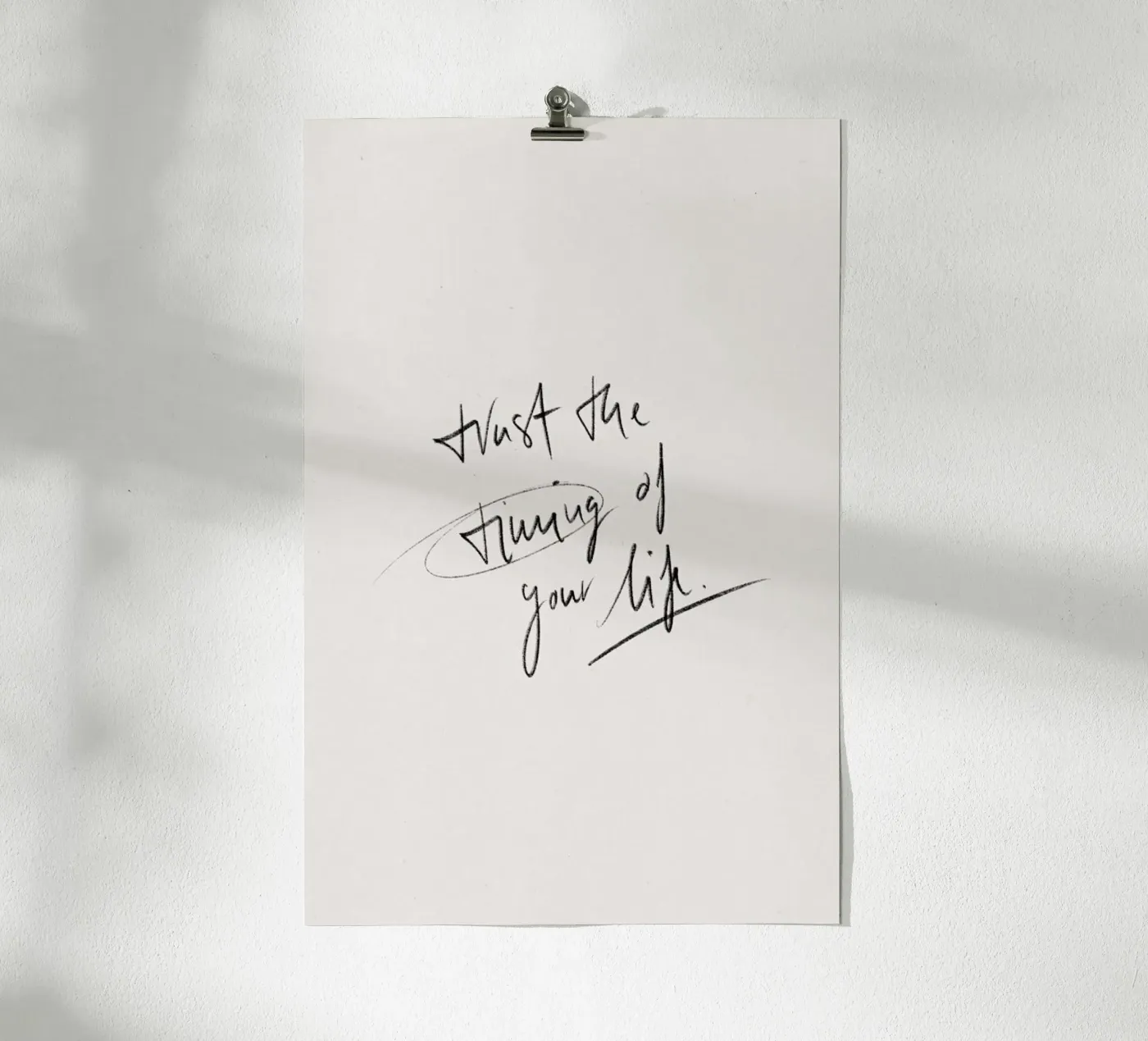 Timing Poster von KRUTH DESIGN