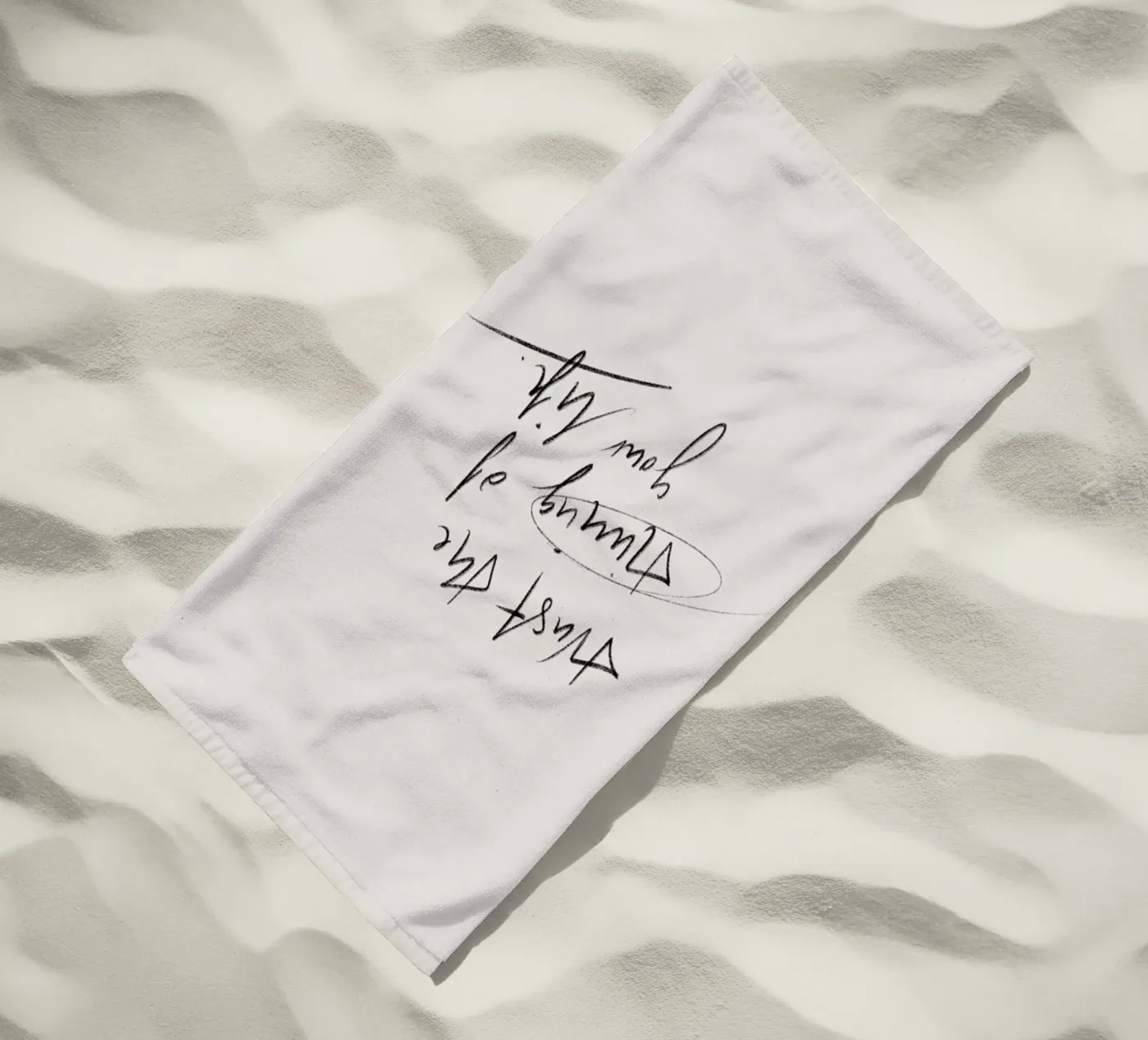 Timing strandhanddoek van KRUTH DESIGN