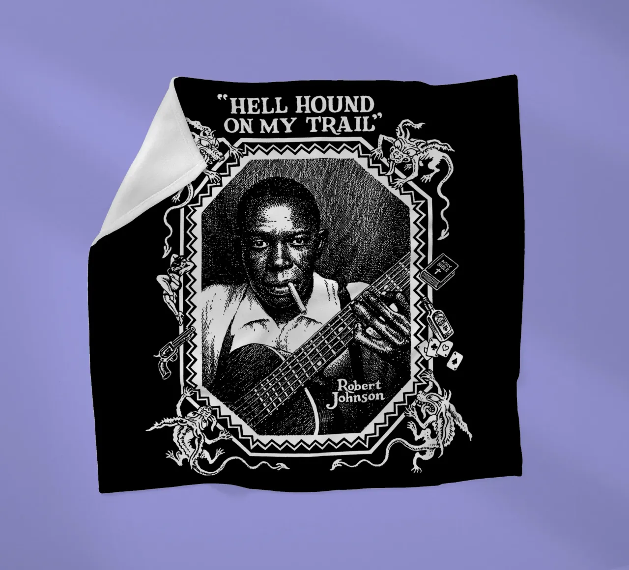 Robert Johnson Hell Hound On My Trail coperta in pile da Gladysrg